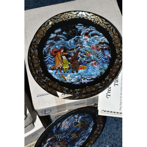 706 - SIX BOXED SETS OF RUSSIAN THEMED COLLECTOR'S PLATES, comprising four Bradford Exchange plates from t... 