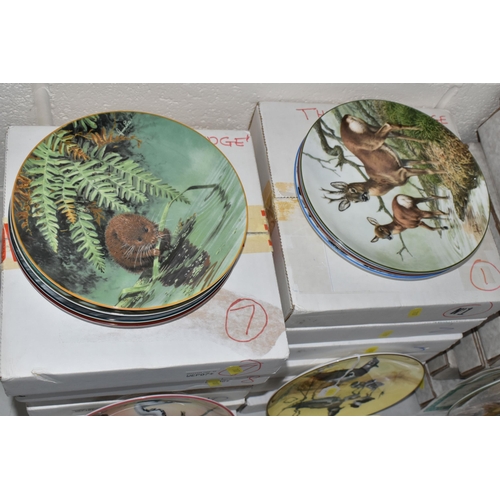 707 - FIVE SETS OF BOXED RIVER AND WILDLIFE THEMED COLLECTOR'S PLATES, comprising four oval plates by the ... 