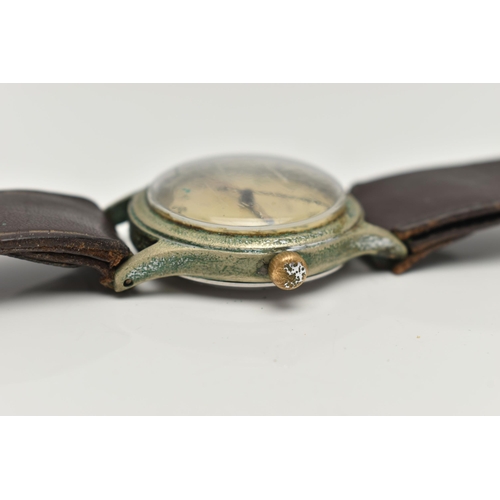 16 - TWO MANUAL WIND EARLY TO MID 20TH CENTURY WRISTWATCHES, the first a discoloured silvered dial Baume ... 