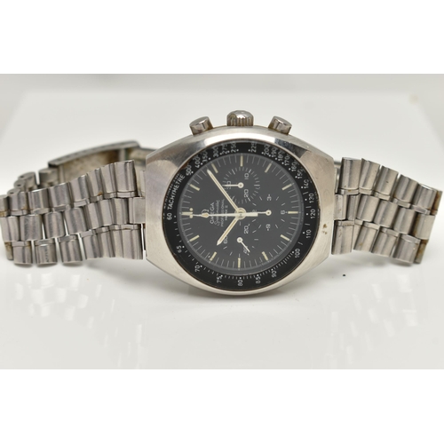 19 - AN OMEGA SPEEDMASTER PROFESSIONAL MARK II WRISTWATCH, the matt black dial, with subsidiary dials at ... 