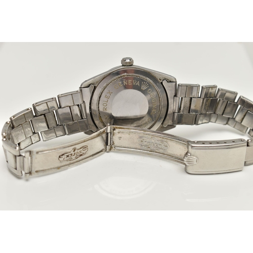 21 - A TUROR PRINCE OYSTERDATE WRISTWATCH, the silver colour dial, with silver coloured hourly applied ma... 