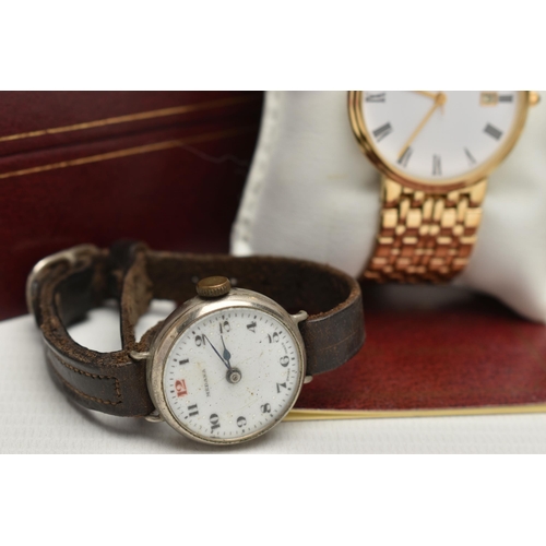 190 - FIVE WRISTWATCHES, to include a gents 'Seiko 17 jewels' manual wind wristwatch, stamped 6602-1990, 2... 