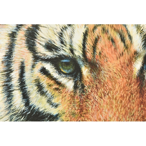 325 - TONY FORREST (BRITISH 1961) 'WILD THING', a signed limited edition print on board of a tiger, 49/195... 