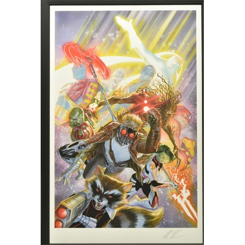 328 - ALEX ROSS FOR MARVEL COMICS (AMERICAN CONTEMPORARY) 'GUARDIANS OF THE GALAXY', a signed limited edit... 