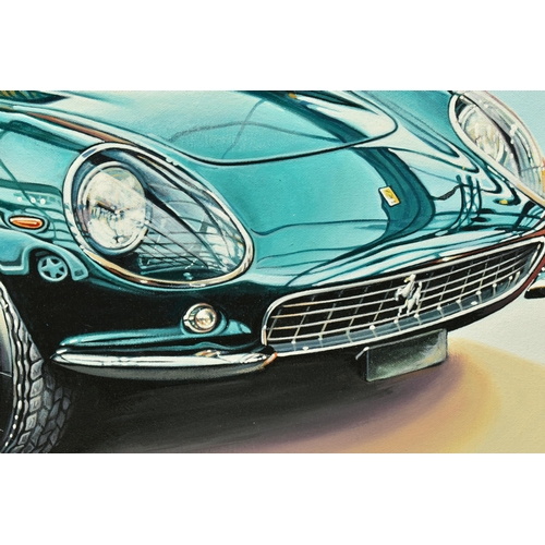 340 - ROZ WILSON (BRITISH 1960) '1965 FERRARI 275 GTB SCAGLIETTI', a depiction of a classic Ferrari, signe... 