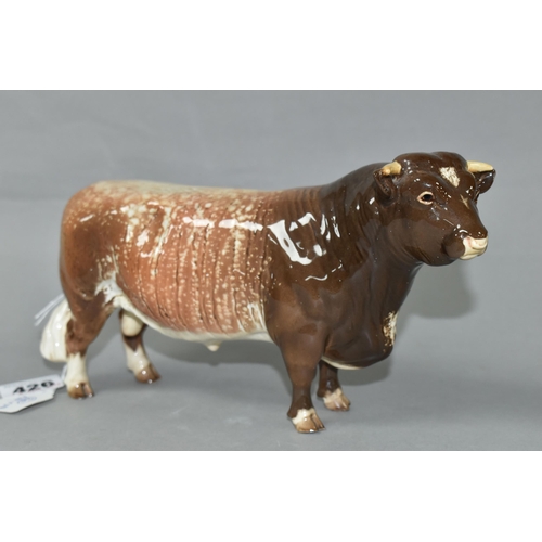 426 - A BESWICK DAIRY SHORTHORN BULL, model no 1504 (1) (Condition Report: appears in good condition with ... 