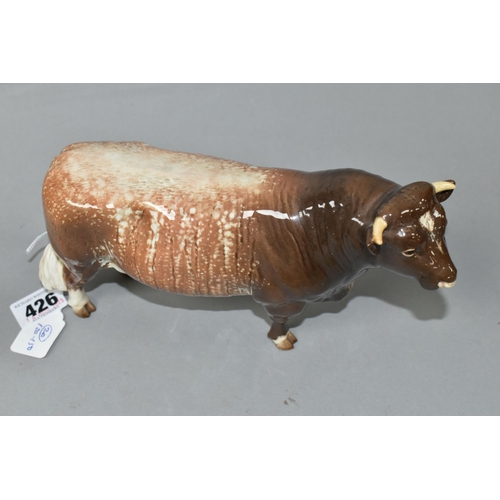 426 - A BESWICK DAIRY SHORTHORN BULL, model no 1504 (1) (Condition Report: appears in good condition with ... 