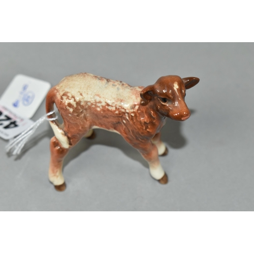 428 - A BESWICK DAIRY SHORTHORN CALF, model no 1406C (1) (Condition Report: appears in good condition with... 