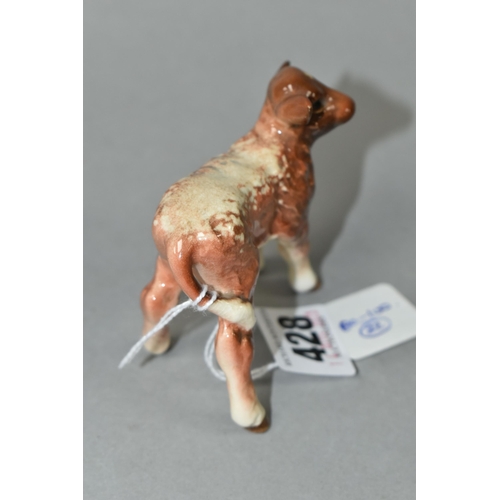 428 - A BESWICK DAIRY SHORTHORN CALF, model no 1406C (1) (Condition Report: appears in good condition with... 