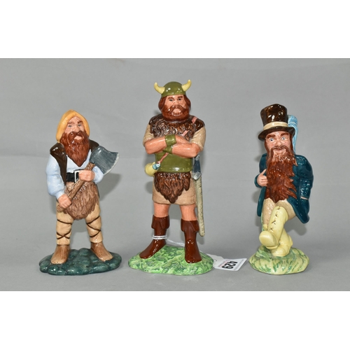 429 - THREE ROYAL DOULTON 'LORD OF THE RINGS' FIGURES, comprising Boromir HN2918, Tom Bombadil HN2924, and... 