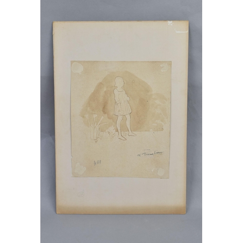 318 - HERCULES BRABAZON BRABAZON (1821-1906) TWO  SKETCHES, comprising a pencil sketch after Albrecht Dure... 