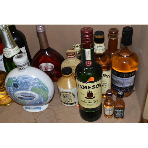 282 - ALCOHOL, A Mixed Collection of Whisky, Wine and Spirits to include one bottle of Jameson Irish Whisk... 