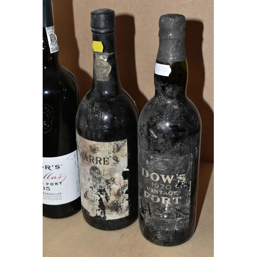 289 - FOUR BOTTLES OF VINTAGE PORT comprising one bottle of DOW'S 1970 Vintage, one bottle of TAYLOR'S Qui... 