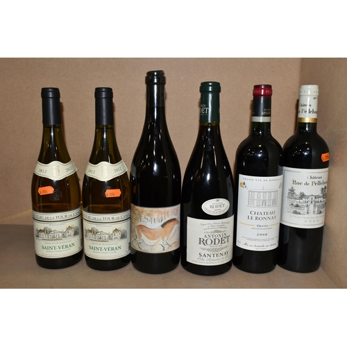 293 - WINE, Twelve Bottles of French Wine comprising  one bottle of Chassange-Montrachet Premier Cru-En Re... 