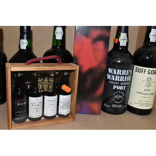 295 - PORT, A Collection of thirteen bottles of Vintage and Non-Vintage Port (includes miniatures) compris... 