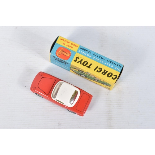 16 - A BOXED CORGI TOYS LOTUS ELAN S2 HARDTOP COUPE MODEL VEHICLE, No.319, red body with white hardtop an... 