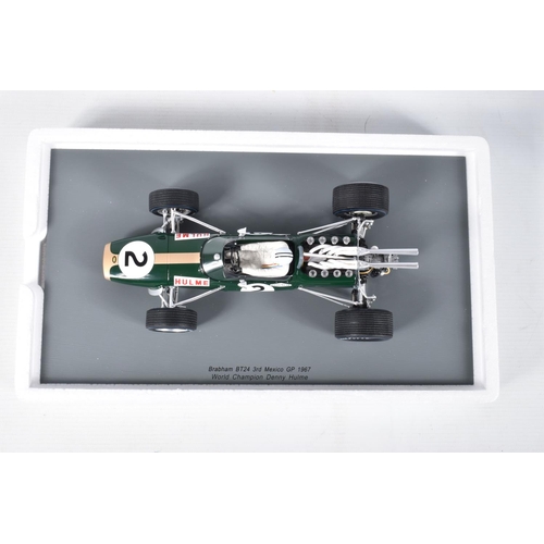 2 - A BOXED SPARK BRABHAM BT24 #2 WORLD CHAMPION 1967 1:18 MODEL RACECAR, numbered 18S224, Denny Hulme c... 