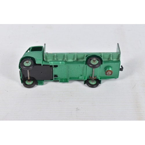 26 - FIVE UNBOXED AND ASSORTED DINKY TOYS GUY LORRIES AND VANS, all have been modified, rebuilt and/or re... 