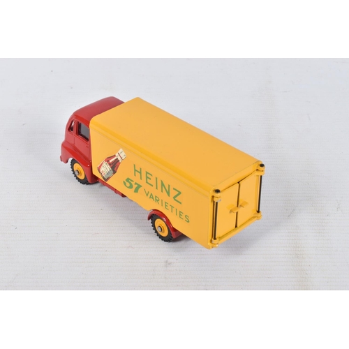 26 - FIVE UNBOXED AND ASSORTED DINKY TOYS GUY LORRIES AND VANS, all have been modified, rebuilt and/or re... 