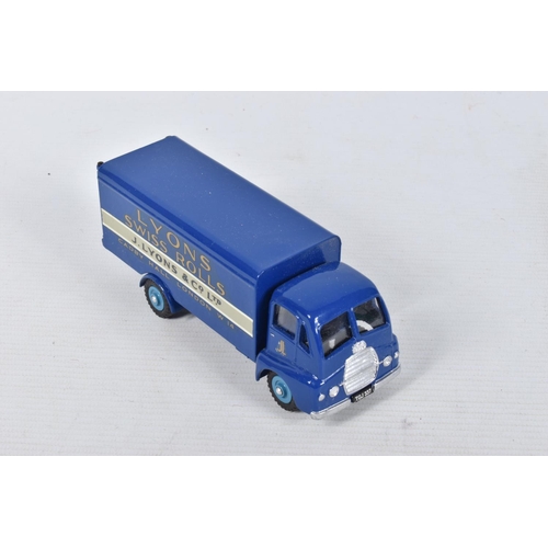 26 - FIVE UNBOXED AND ASSORTED DINKY TOYS GUY LORRIES AND VANS, all have been modified, rebuilt and/or re... 