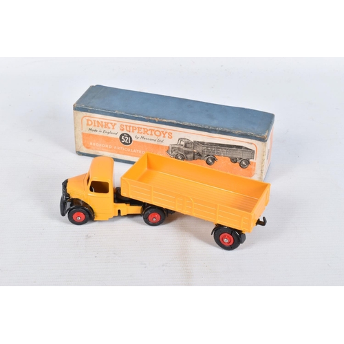 27 - FOUR MECCANO DINKY SUPERTOYS MODEL DIE-CAST VEHICLES, the first a Blaw Knox Bulldozer no.561, red in... 