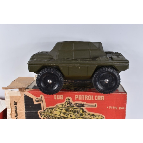 31 - A QUANTITY OF BOXED AND UNBOXED CHERILEA PLASTIC MILITARY VEHICLES, c.1970's Action Man sized vehicl... 