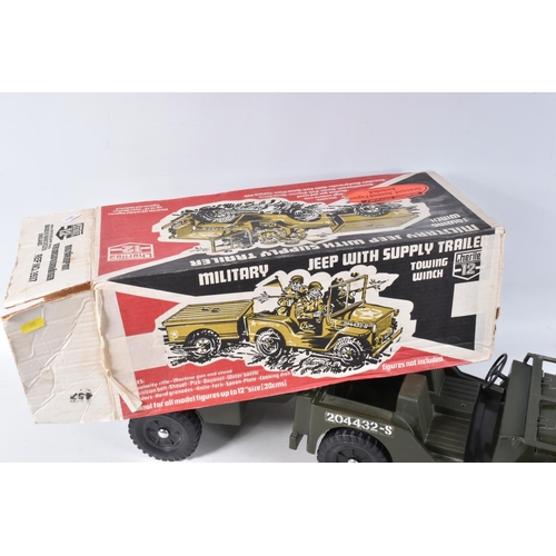 31 - A QUANTITY OF BOXED AND UNBOXED CHERILEA PLASTIC MILITARY VEHICLES, c.1970's Action Man sized vehicl... 