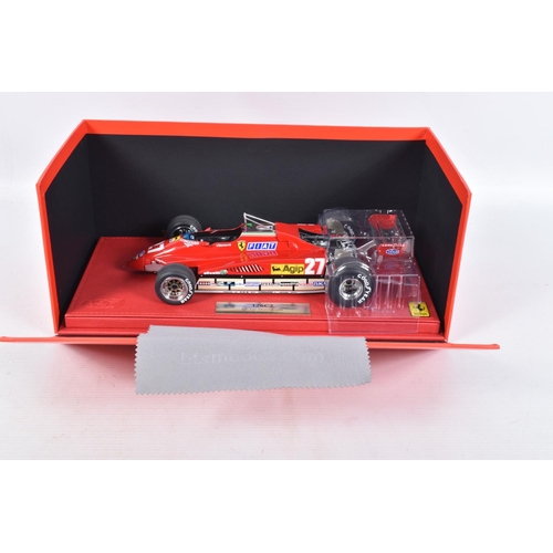 42 - A BOXED BBR MODELS FERRARI 126C2 GP SAN MARINO 1982 SCALE 1:18 MODEL VEHICLE, numbered P1894B, paint... 