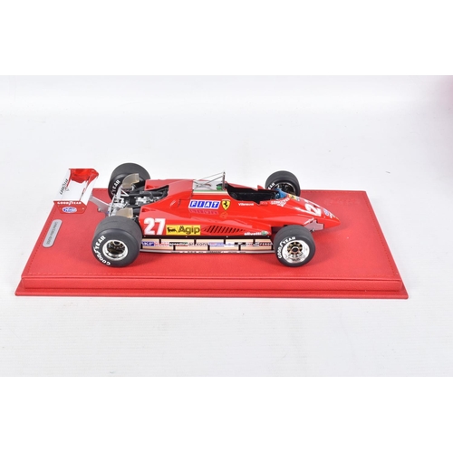 42 - A BOXED BBR MODELS FERRARI 126C2 GP SAN MARINO 1982 SCALE 1:18 MODEL VEHICLE, numbered P1894B, paint... 