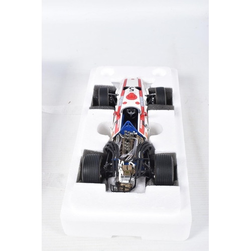 45 - TWO BOXED EBBRO HONDA RA273 F1 1966 ITALIAN GRANDPRIX AND HONDA F1 RA301 1968 MEXICO GP BOTH SCALE 1... 