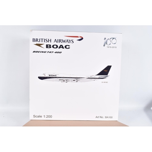 51 - A BOXED CORGI BOEING 707-336C BRITISH AIRWAYS AND A BOXED LUPA 747-400 BRITISH AIRWAYS BOTH SCALE 1:... 