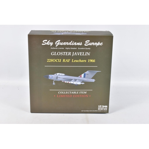 52 - TWO BOXED SKY GUARDIANS EUROPE SEA VIXEN F(AW) MK 2,  GLOSTER JAVELIN BOTH SCALE 1:72 AND 2 BOXED CO... 