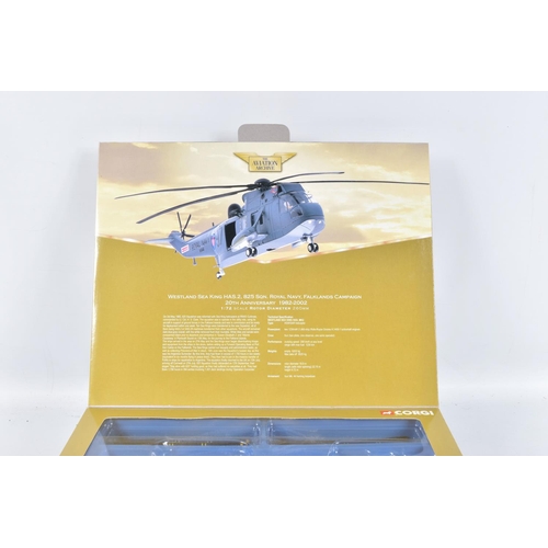 53 - THREE BOXED CORGI CLASSICS AVIATION ARCHIVE HELICOPTER MODELS, all 1/72 scale, U.S. Modern Warfare S... 