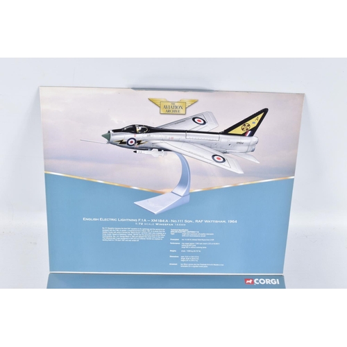 54 - THREE BOXED CORGI CLASSICS AVIATION ARCHIVE MODELS, all 1/72 scale, Military Airpower English Electr... 