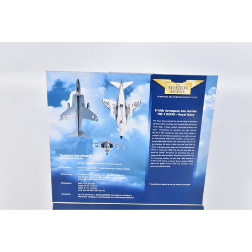 55 - FOUR BOXED CORGI CLASSICS AVIATION ARCHIVE MODELS, all 1/72 scale, Jet Fighter Power British Aerospa... 