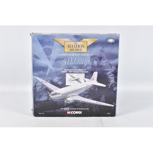 56 - FIVE BOXED CORGI CLASSICS AVIATION ARCHIVE MODELS, all 1/144 scale, Classic Propliners Vickers Visco... 