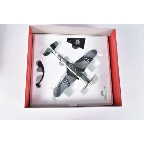 8 - A BOXED CORGI WORLD WAR II MESSERSCHMITT BF 109G - 'BLACK DOUBLE CHEVRON' 1:32 SCALE, numbered AA349... 