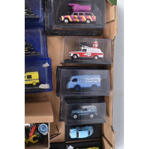 67 - A QUANTITY OF UNBOXED AND ASSORTED PLAYWORN DIECAST VEHICLES, to include Dinky A>A. Motorcycle Patro... 