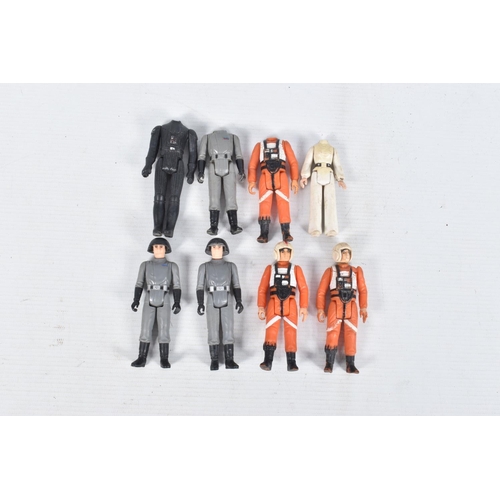 72 - A COLLECTION OF PLAY WORN VINTAGE G.M.F.G.I. AND CPG STAR WARS FIGURES, to include two 97 R2D2, four... 