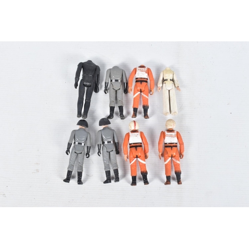 72 - A COLLECTION OF PLAY WORN VINTAGE G.M.F.G.I. AND CPG STAR WARS FIGURES, to include two 97 R2D2, four... 