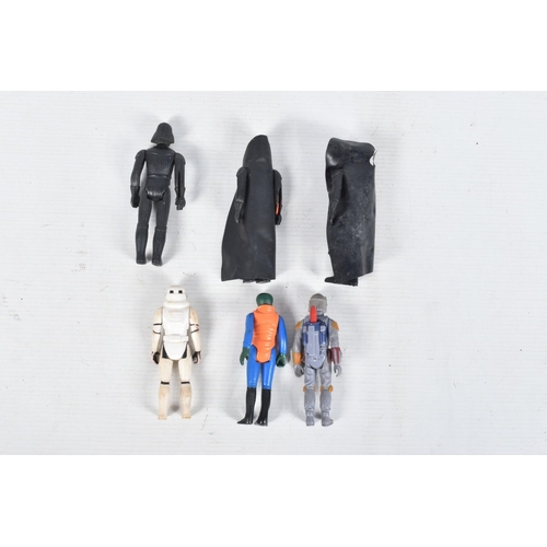 72 - A COLLECTION OF PLAY WORN VINTAGE G.M.F.G.I. AND CPG STAR WARS FIGURES, to include two 97 R2D2, four... 