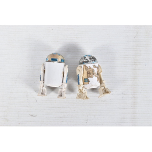 72 - A COLLECTION OF PLAY WORN VINTAGE G.M.F.G.I. AND CPG STAR WARS FIGURES, to include two 97 R2D2, four... 