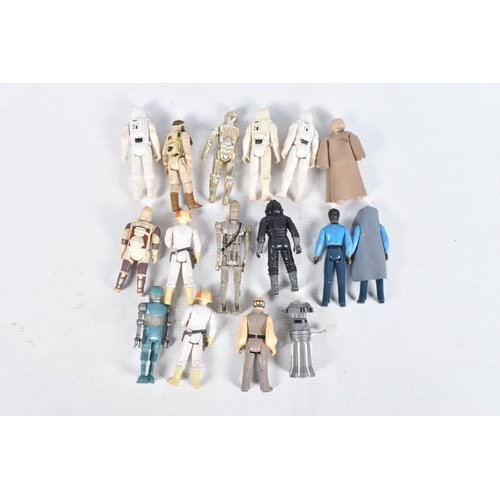 73 - A COLLECTION OF PLAY WORN VINTAGE L.F.L. STAR WARS FIGURES FROM EMPIRE STRIKES BACK, to include a 19... 