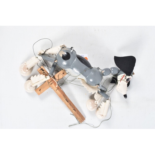 85 - A BOXED PELHAM CAESAR THE DOG PUPPET, appears complete but in playworn condition with some paint los... 