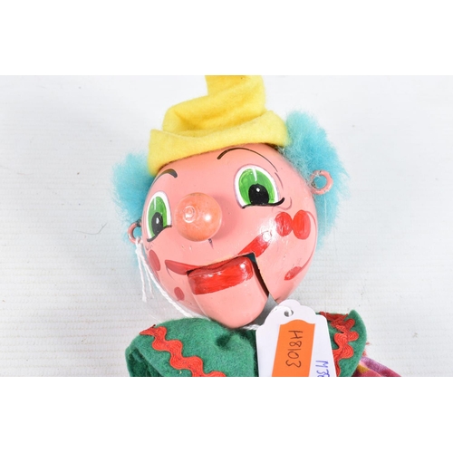 87 - A  BOXED PELHAM VENTRILOQUIAL CLOWN PUPPET, No.V7, with an unboxed SL Bimbo and a boxed SM Clown, al... 