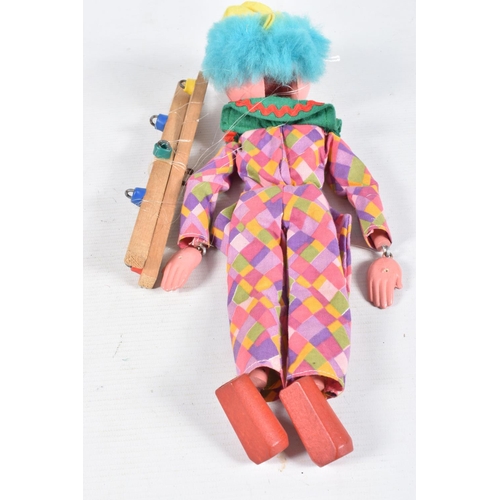 87 - A  BOXED PELHAM VENTRILOQUIAL CLOWN PUPPET, No.V7, with an unboxed SL Bimbo and a boxed SM Clown, al... 