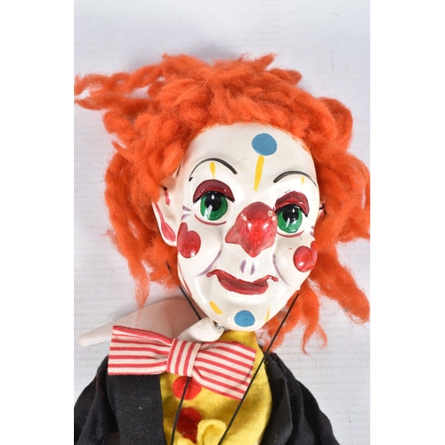 87 - A  BOXED PELHAM VENTRILOQUIAL CLOWN PUPPET, No.V7, with an unboxed SL Bimbo and a boxed SM Clown, al... 