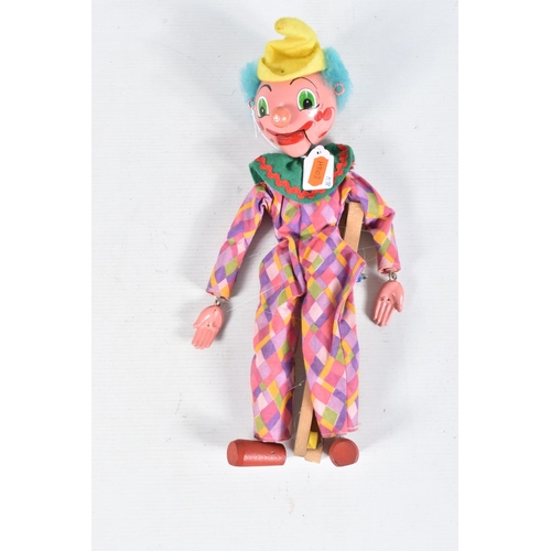 87 - A  BOXED PELHAM VENTRILOQUIAL CLOWN PUPPET, No.V7, with an unboxed SL Bimbo and a boxed SM Clown, al... 