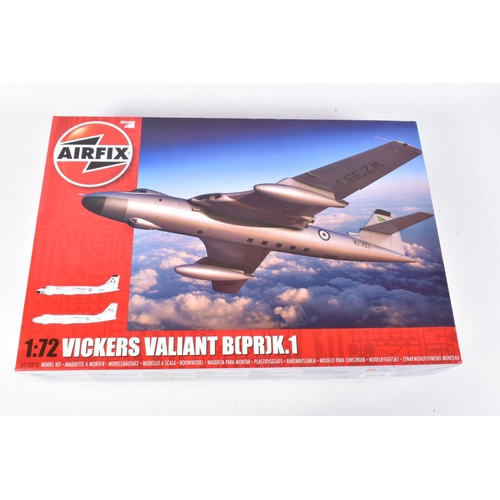 114 - TWO 1:72 SCALE AIRFIX MILITARY AIRCRAFT MODELS, the first is the Avro Vulcan B.2 numbered A12011 is ... 