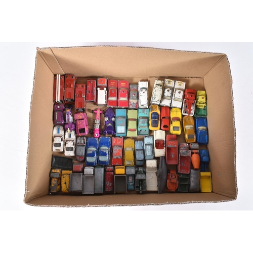 123 - A QUANTITY OF UNBOXED AND ASSORTED PLAYWORN DIECAST VEHICLES, to include Dublo Dinky A.E.C. Mercury ... 